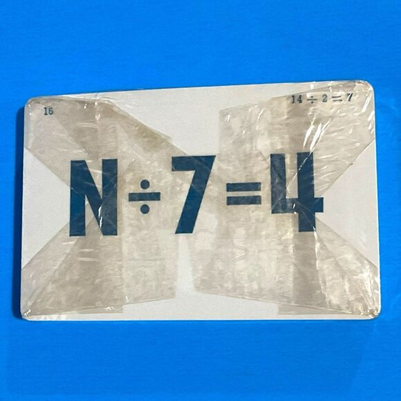 Vtg 1960s Whitman Help Yourself DIVISION Flash Cards Sealed w/ Plastic Case 4573 - Picture 3 of 10